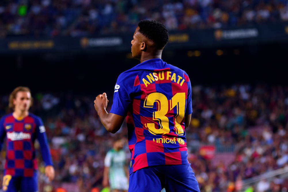 Barcelona,-,Aug,25:,Ansu,Fati,Plays,At,The,La joao felix athletico madrid