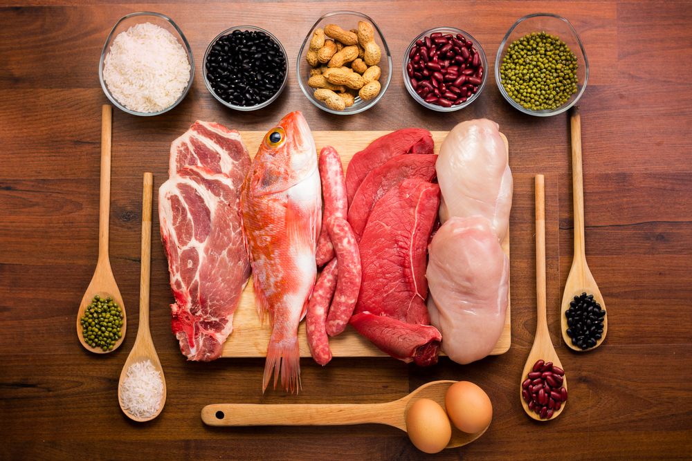 Different,Types,Of,Healthy,Uncooked,Proteins nutrition in soccer and players diet