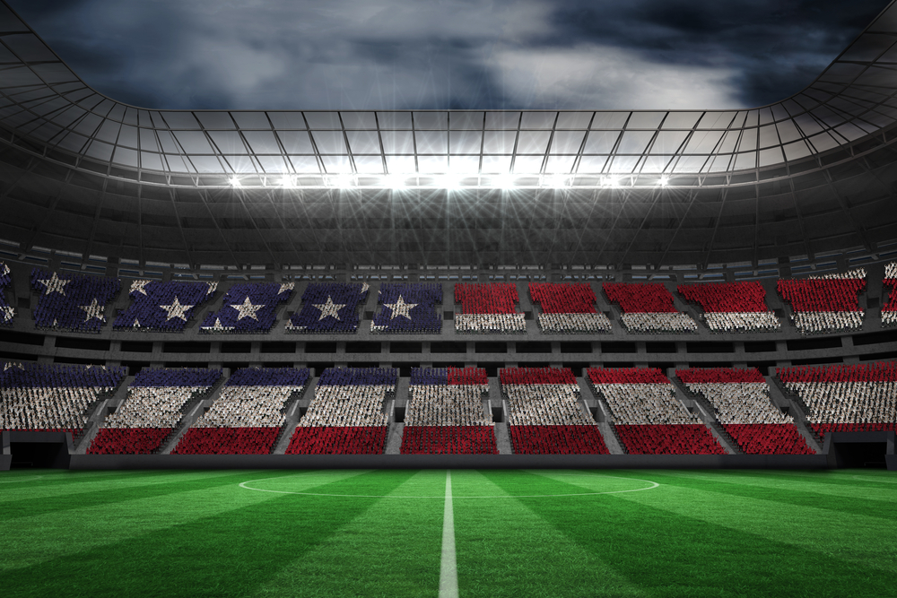 Digitally,Generated,American,National,Flag,Against,Large,Football,Stadium nutrition for footballers